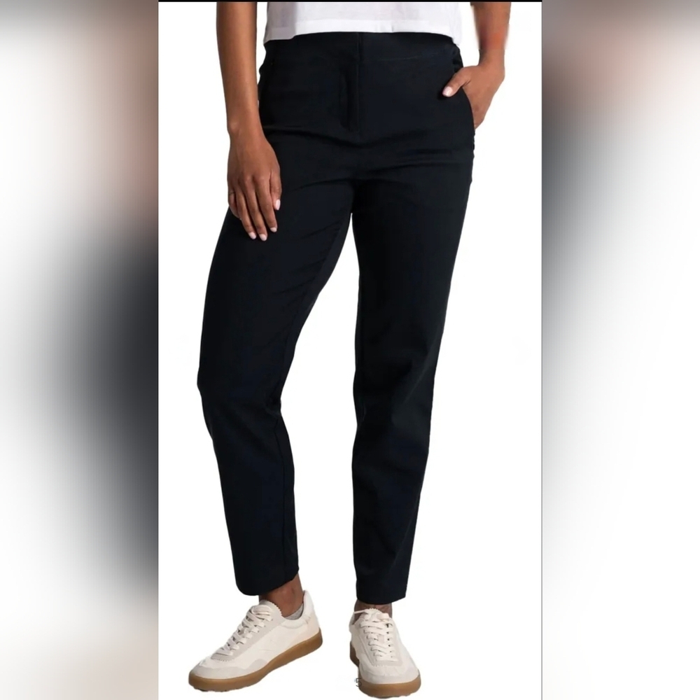 Lole Travel Pants Navy Blue Straight Leg Lightweight Size S/6 Casual Relaxed Fit